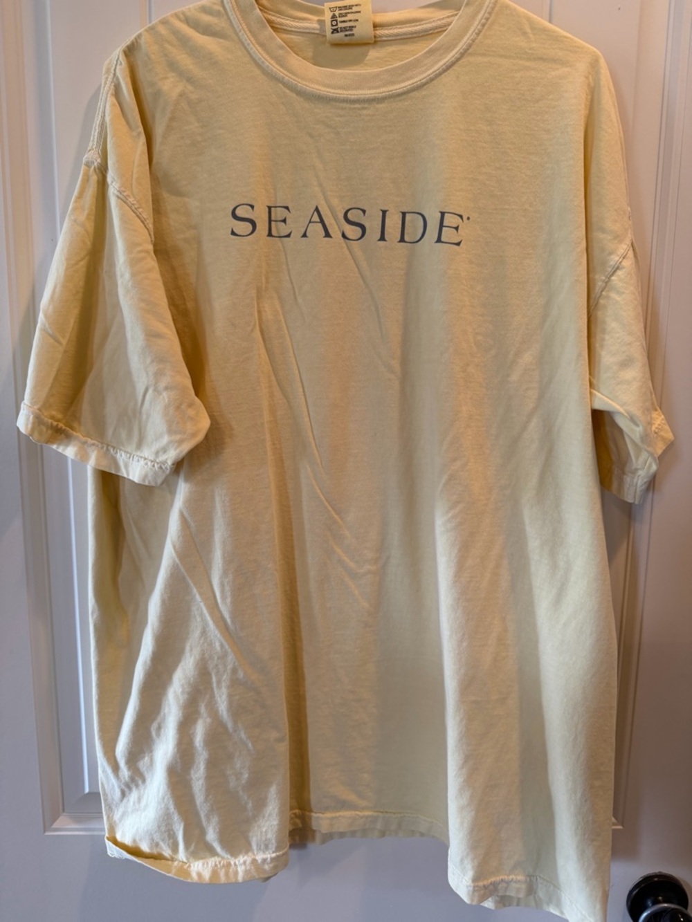 Comfort Colors SEASIDE Short Sleeve Tee in Pale Yellow